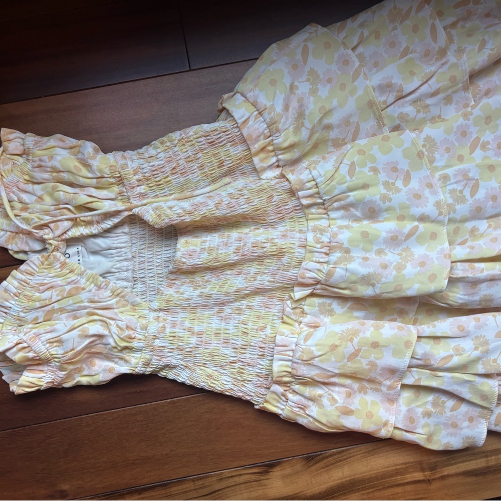 Floral Ruffled Dress SABO